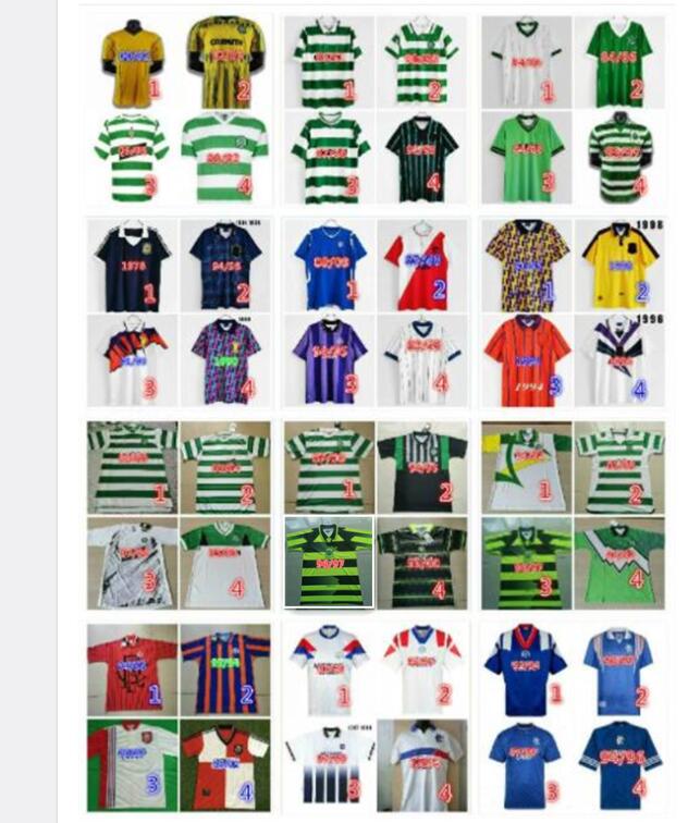 Celtic Retro soccer jerseys LARSSON 1984 87 90 92 93 94 95 96 97 99 2001 02 03 LAUDRUP GASCOIGNE Scotland vintage Classic football shirt Uniforms
Celtic Retro soccer jerseys LARSSON 1984 87 90 92 93 94 95 96 97 99 2001 02 03 LAUDRUP GASCOIGNE Scotland vintage Classic football shirt Uniforms
