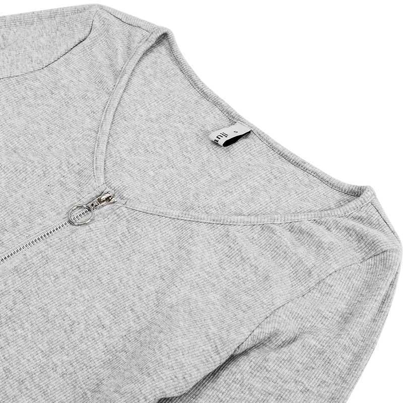 Fashion Cotton Autumn Women Dress Casual Long Sleeve Full Zipper Elastic Bodycon Lady Dresses M30128 210526