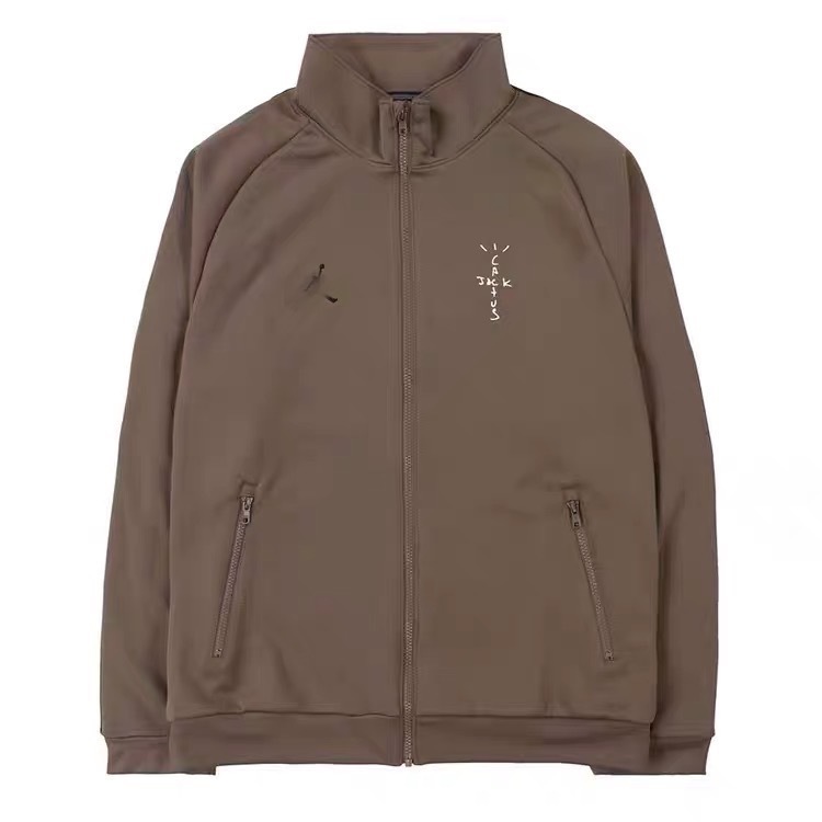 Travis Scott TS co branded embroidered barbed jacket suit for men and women, Top
Travis Scott TS co branded embroidered barbed jacket suit for men and women, Top