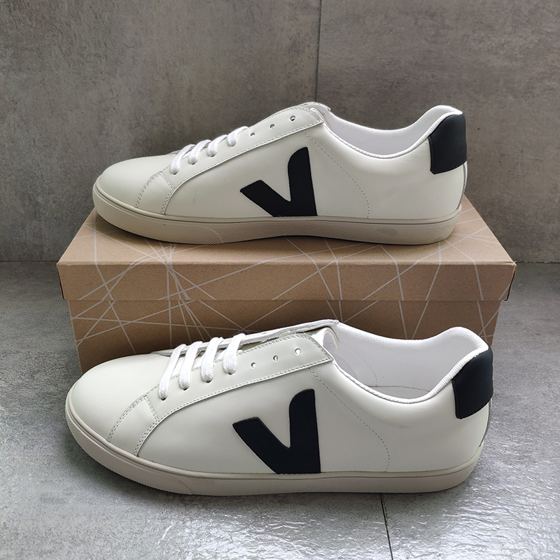 Mens Shoe Veja V- Leather Extra Sneakers Women ESPLAR Calfskin Trainers Fashion White Low-top Chaussures Breathable Runner Shoes US4-11, Black
Mens Shoe Veja V- Leather Extra Sneakers Women ESPLAR Calfskin Trainers Fashion White Low-top Chaussures Breathable Runner Shoes US4-11, Black