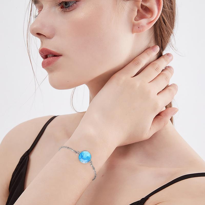 Bangle Luminous Earth Galaxy Solar System Bracelets Glass Dome Night Glowing Pendant Multicolor Bracelet Women
Bangle Luminous Earth Galaxy Solar System Bracelets Glass Dome Night Glowing Pendant Multicolor Bracelet Women