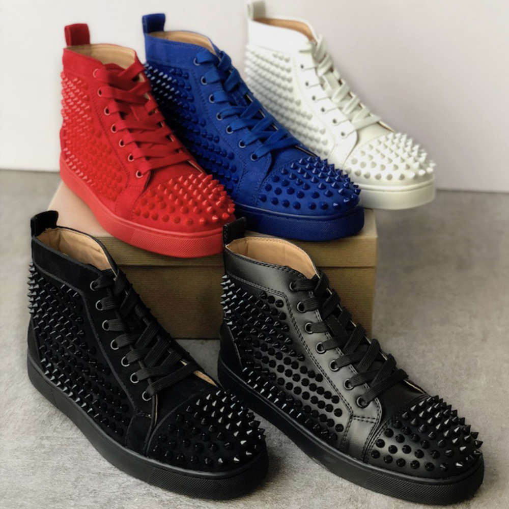 trainers Sneakers junior Suede Studded Spikes Shoes flat trainers Red Bottom shoes high top si er spiked men shoes anystar, Black
trainers Sneakers junior Suede Studded Spikes Shoes flat trainers Red Bottom shoes high top si er spiked men shoes anystar, Black