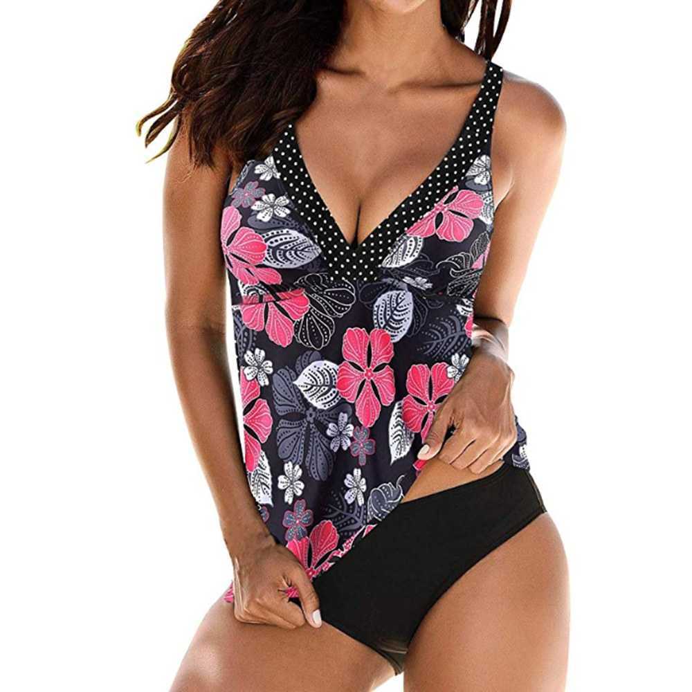 Tankini Swimsuit 2pcs Retro Plus Size Deep V Halter Swimwear Women Beach Wear XXXL Swimsuit Bathing Suit Shorts Bikinis 210604, Blue print swimsuit
Tankini Swimsuit 2pcs Retro Plus Size Deep V Halter Swimwear Women Beach Wear XXXL Swimsuit Bathing Suit Shorts Bikinis 210604, Blue print swimsuit