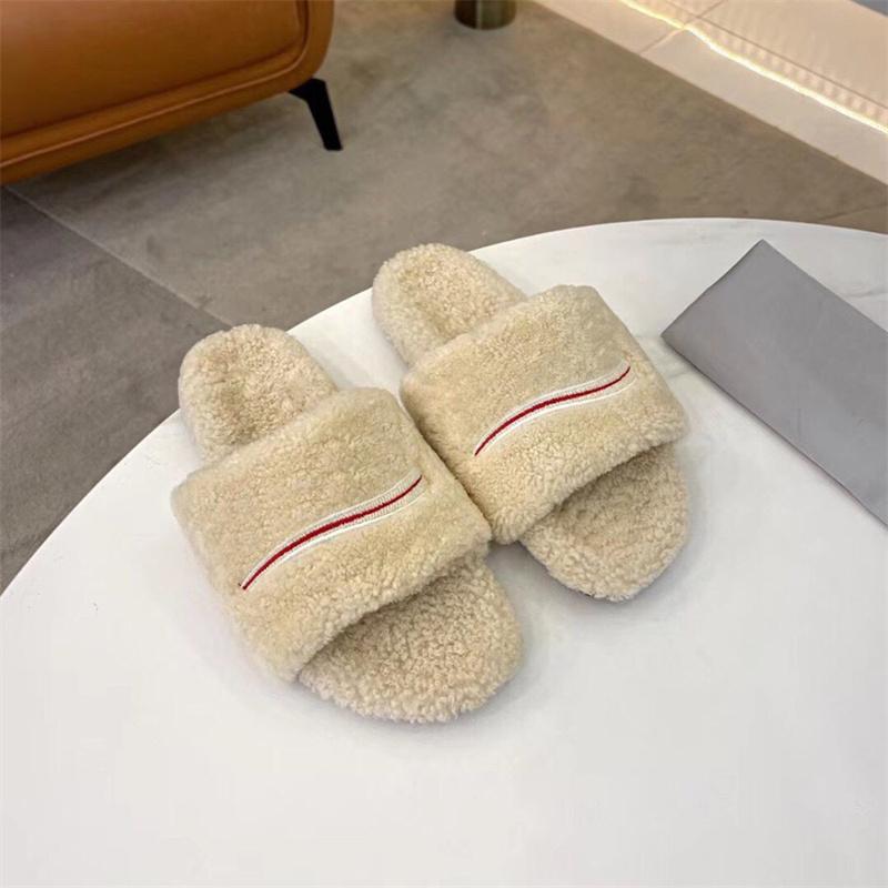 Designer Wool Slippers Women Solid Embroidery Top Quality Flip Flop Winter Rubber Non-slip Wear-Resistant Bottom Autumn Sheep Leather Dupe P, Black
Designer Wool Slippers Women Solid Embroidery Top Quality Flip Flop Winter Rubber Non-slip Wear-Resistant Bottom Autumn Sheep Leather Dupe P, Black