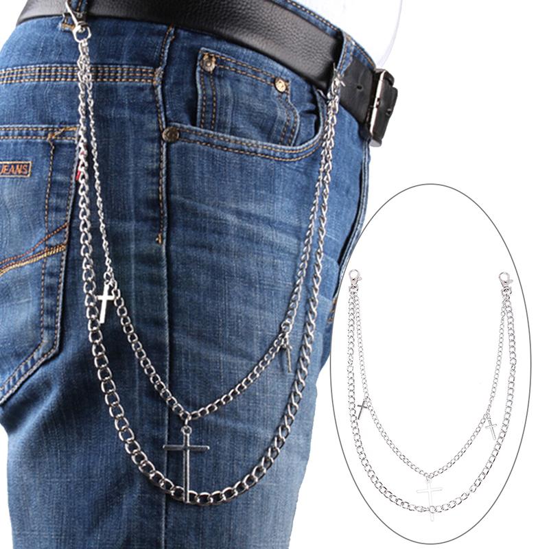 Keychains Metal Long Double Layer Cross Waist Chain Punk Hip Hop Rock Pants Personality Men Women Bag Trinket Pendant
Keychains Metal Long Double Layer Cross Waist Chain Punk Hip Hop Rock Pants Personality Men Women Bag Trinket Pendant