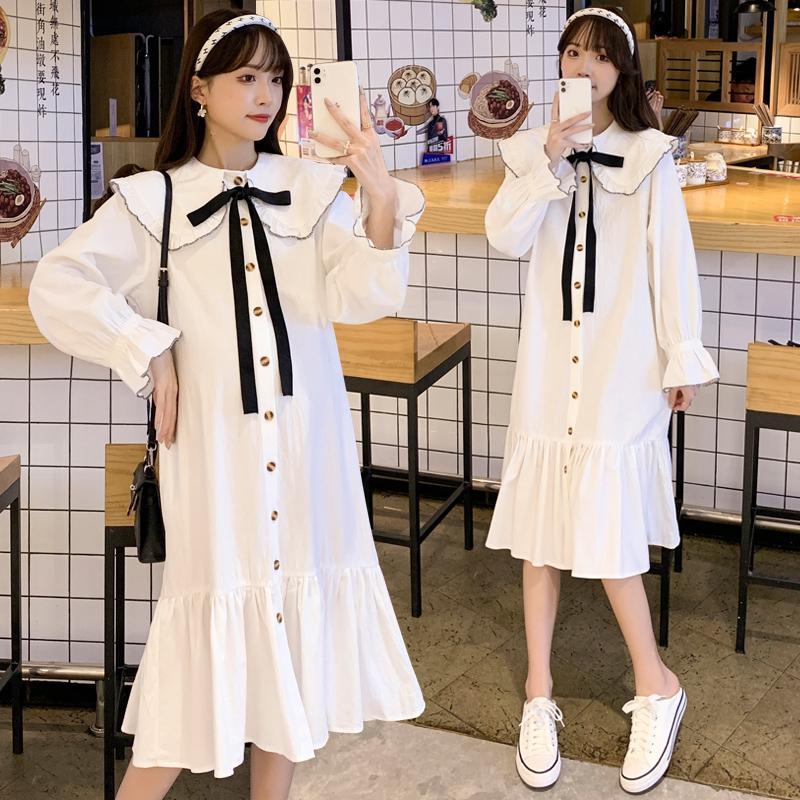 Maternity Dresses 9013# Dress Long Sleeves Midi Plus Size Pregnancy Loose Large Pregnant Woman Mom, White
Maternity Dresses 9013# Dress Long Sleeves Midi Plus Size Pregnancy Loose Large Pregnant Woman Mom, White