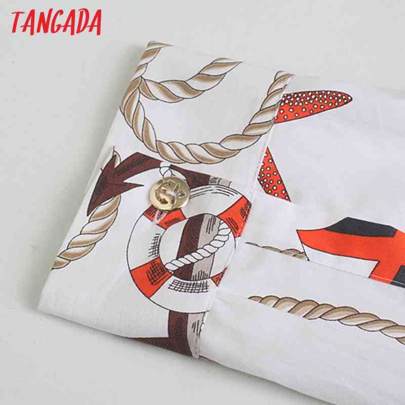 Women Vintage Oversized Print Blouse Long Sleeve Chic Female Office Lady Shirt Blusas Femininas JE19 210416