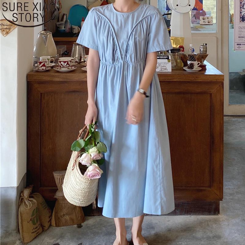 Casual Dresses 2022 Summer Dress Women Fashion Long Midi High Waist Korean Pleated Round Collar Blue Loose Vestidos 14034, Black;gray
Casual Dresses 2022 Summer Dress Women Fashion Long Midi High Waist Korean Pleated Round Collar Blue Loose Vestidos 14034, Black;gray