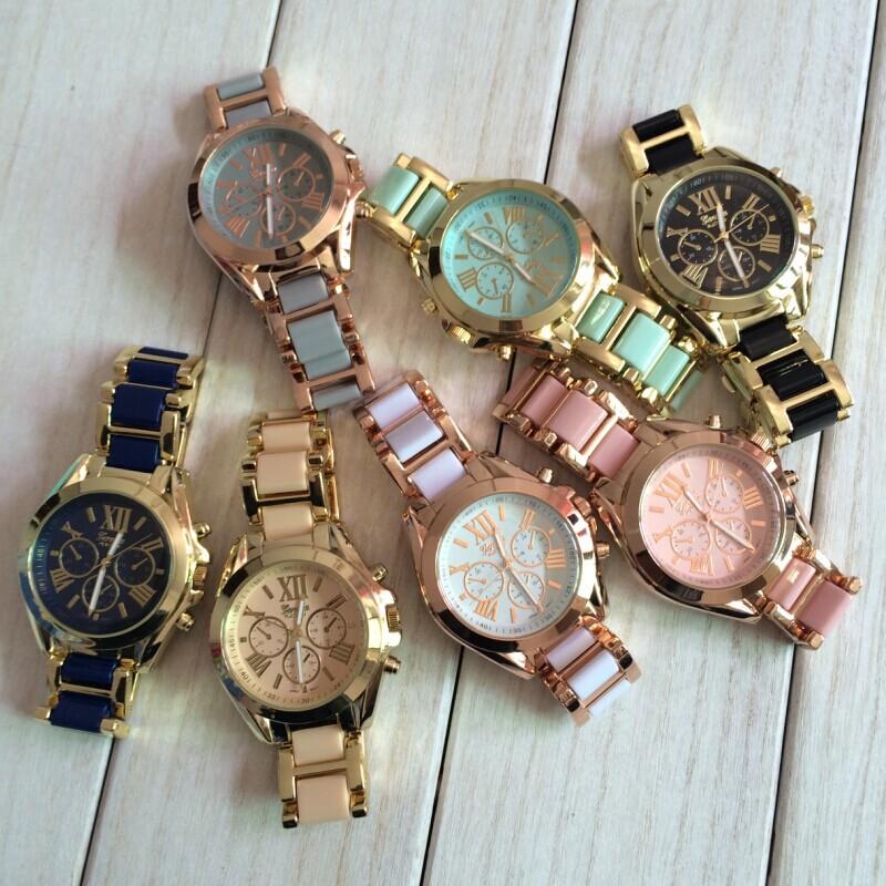Wristwatches Arrival Ladies Geneva Watch Multifunction Bracelet Watch,High Quality Roman Dial Woman Stainless Steel, White
Wristwatches Arrival Ladies Geneva Watch Multifunction Bracelet Watch,High Quality Roman Dial Woman Stainless Steel, White