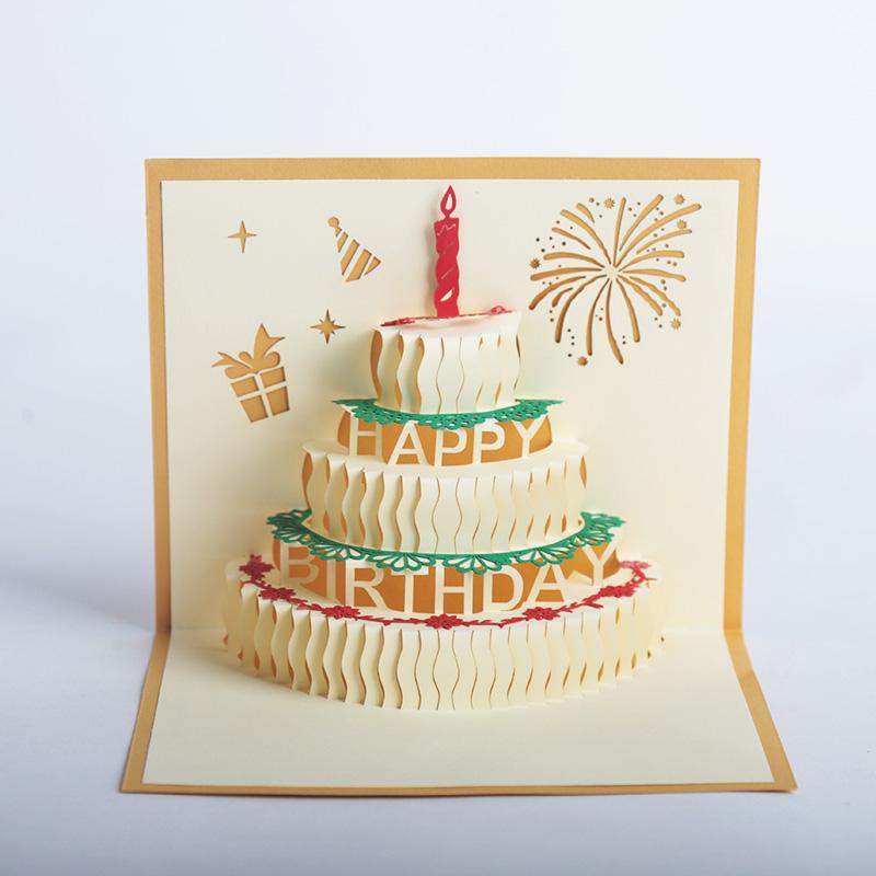 Greeting Cards 10 PCS 3D Happy Birthday Cake Card -Up Gift For Born First With Envelope
Greeting Cards 10 PCS 3D Happy Birthday Cake Card -Up Gift For Born First With Envelope