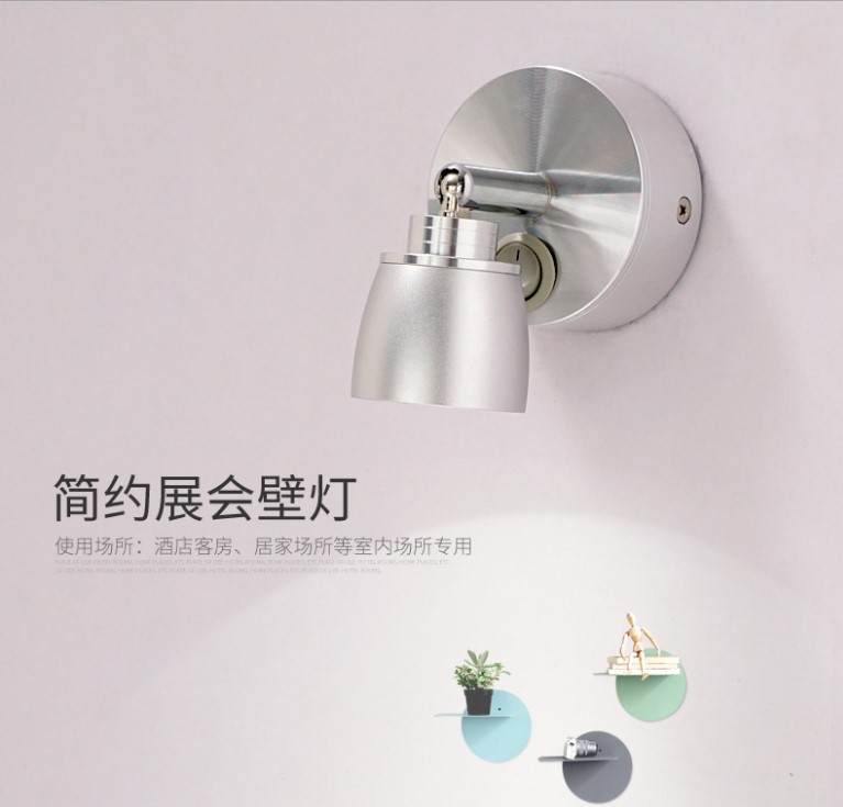 Interior Home Wall Mount Trailer Sconce Corridor Bedside Lighting Reading Lamp Modern Aluminum Bright LED Motorhome Spotlight