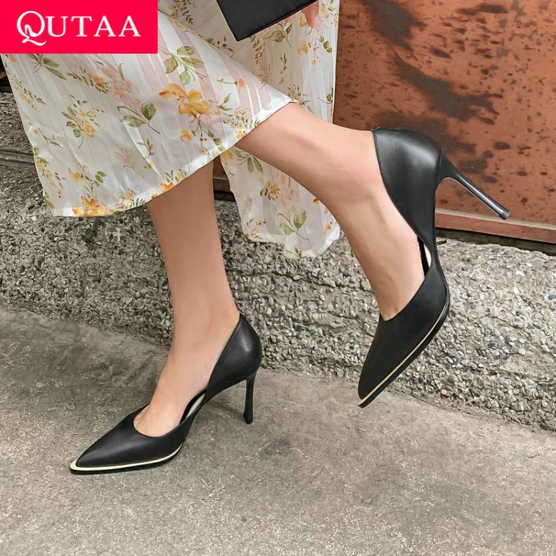 Spring Summer Pointed Toe Shallow Women Pumps Genuine Leather Fashion Thin High Heel Hollow Female Shoes Size 34-39 Dress, Black
Spring Summer Pointed Toe Shallow Women Pumps Genuine Leather Fashion Thin High Heel Hollow Female Shoes Size 34-39 Dress, Black