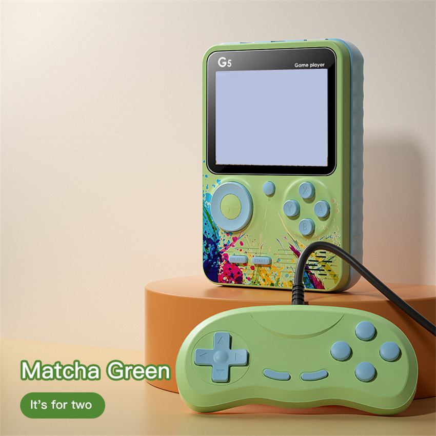 Doubles Players Gaming G5 Mini Retro Video Game Console Handheld Portable 3.0 inch Classic Pocket Built-in 500 Games Macaron
Doubles Players Gaming G5 Mini Retro Video Game Console Handheld Portable 3.0 inch Classic Pocket Built-in 500 Games Macaron