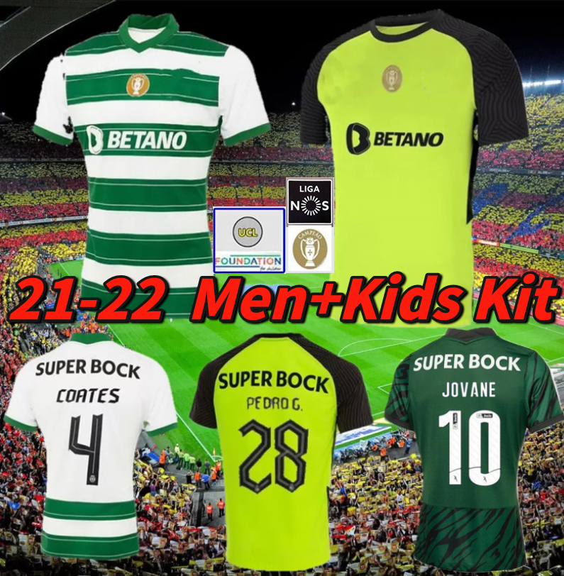SCP Lisbon 21 22 Lisboa soccer jerseys Jovane Sarabia Vietto COATES B.FERNANDES C.RONALDO Sporting CP 3rd fourth 2021 2022 Clube de football shirt men+kids kit uniforms, Third+patch ucl
SCP Lisbon 21 22 Lisboa soccer jerseys Jovane Sarabia Vietto COATES B.FERNANDES C.RONALDO Sporting CP 3rd fourth 2021 2022 Clube de football shirt men+kids kit uniforms, Third+patch ucl