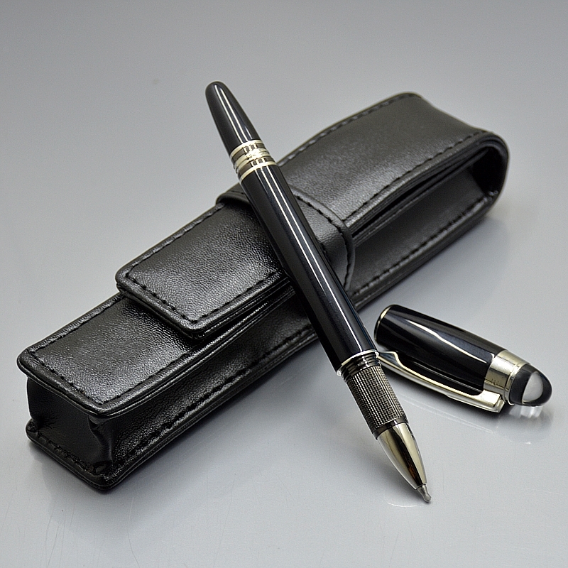 Promotion - Luxury Writing Pen High quality Black Resin Rollerball Ballpoint Fountain pens stationery office school supplies with Serial Number and Leather sheath, With leather sheath
Promotion - Luxury Writing Pen High quality Black Resin Rollerball Ballpoint Fountain pens stationery office school supplies with Serial Number and Leather sheath, With leather sheath
