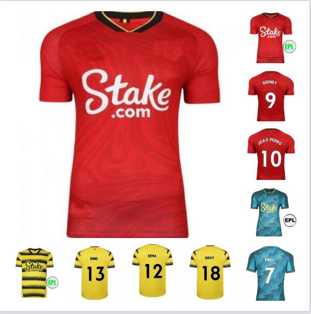 21 22 Watford Soccer Jerseys KING 2021 2022 DEENEY JOAO PEDRO SEMA Football Shirt CHALOBAH GOSLING SARR CUCHO CLEVERLEY Mens Jersey, Black;yellow
21 22 Watford Soccer Jerseys KING 2021 2022 DEENEY JOAO PEDRO SEMA Football Shirt CHALOBAH GOSLING SARR CUCHO CLEVERLEY Mens Jersey, Black;yellow