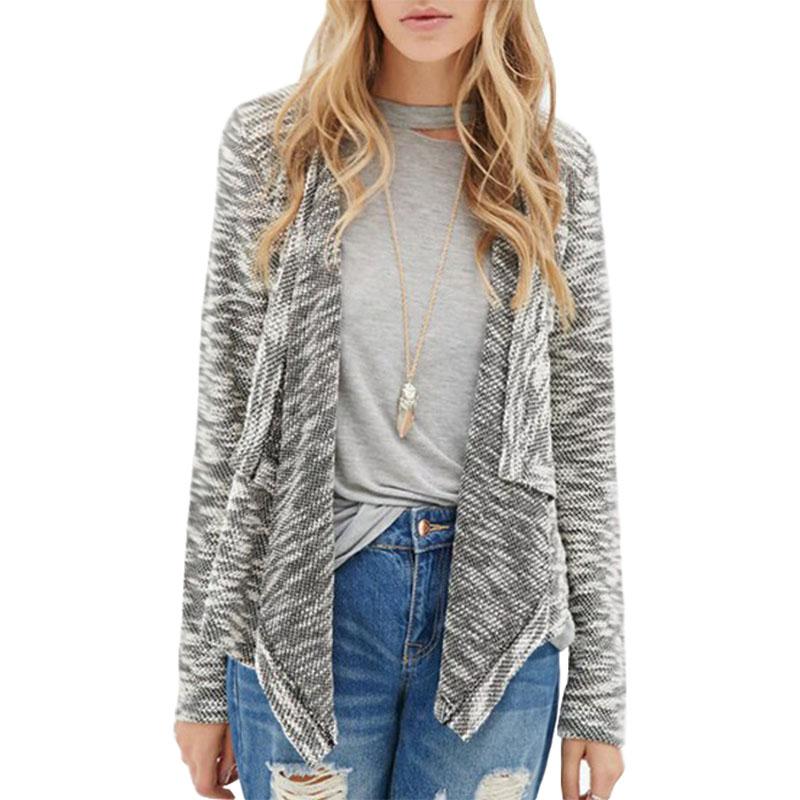 Women' Jackets 2021 Europe US Sweater Coat Women Autumn Knitting Stitching Irregular Cardigan Jacket Coats Clothing Vestidos LBD991, Light grey
Women' Jackets 2021 Europe US Sweater Coat Women Autumn Knitting Stitching Irregular Cardigan Jacket Coats Clothing Vestidos LBD991, Light grey