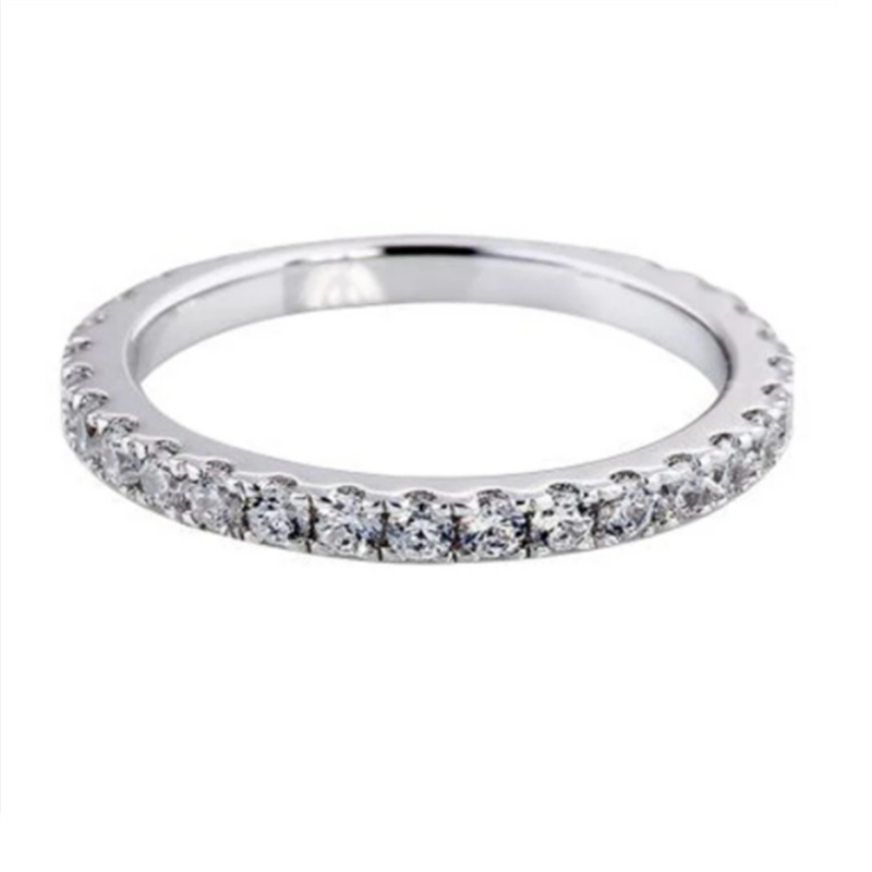 Female Cross ring 925 Sterling silver Micro Pave AAAAA Cz Engagement Wedding Band Rings for women Bridal Party Jewelry