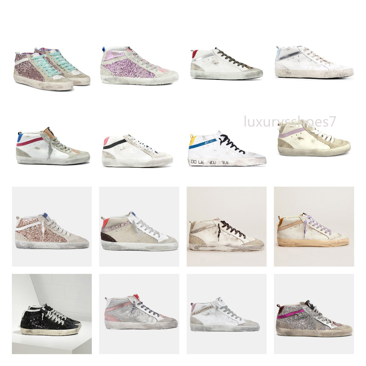 luxury Mid star high top Sneakers Shoes Golden Women Fashion casual shoes Designer Sequin Classic White Do-old Dirty Men shoe, Custom style
luxury Mid star high top Sneakers Shoes Golden Women Fashion casual shoes Designer Sequin Classic White Do-old Dirty Men shoe, Custom style