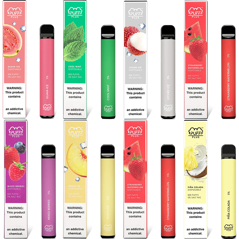 Puff Bar Plus Disposable Vape Pen mix flavors Kits 800 Puffs cigarettes 550mAh Battery 3.2ML Vapor Pod Device great price Puffbars Vapes
Puff Bar Plus Disposable Vape Pen mix flavors Kits 800 Puffs cigarettes 550mAh Battery 3.2ML Vapor Pod Device great price Puffbars Vapes