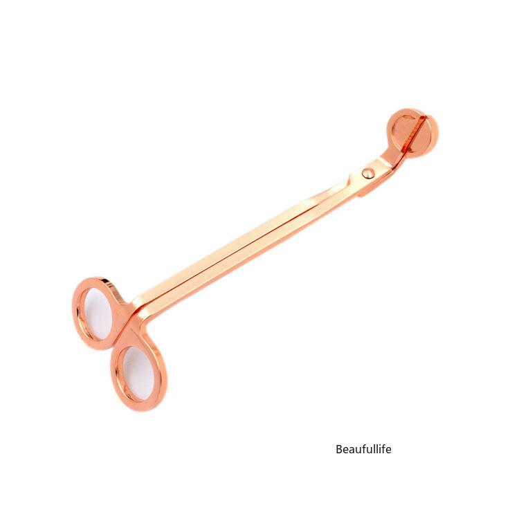 Candle Scissors Bulk Black and Snuffer Safe Tools Stainless Steel Snuffers Cutter Clips Oil Lamp Trim Cut Spent Wicks Cleaner Burn Prevent Soot Buildu