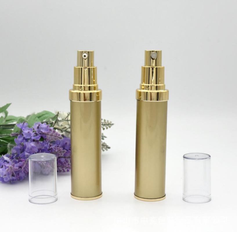 Gold/silver Airless Plastic Bottle For Lotion Emulsion Serum Foundation Hyaluronic Toner Whitening Liquid Skin Care Packing Storage Bottles