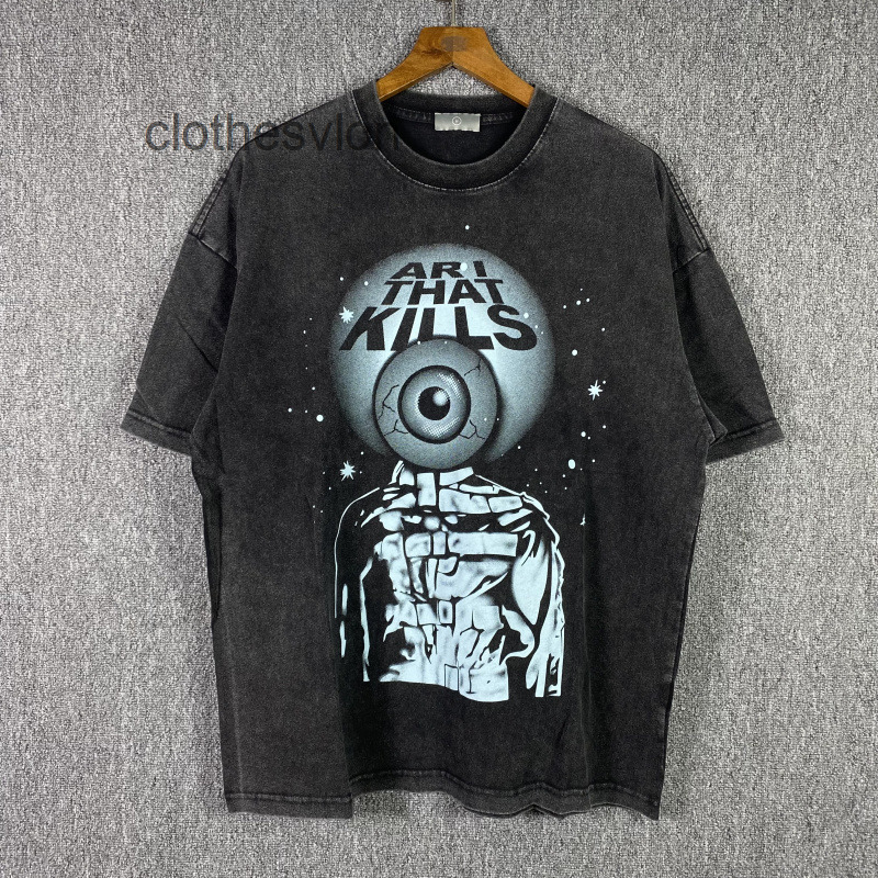 Mens T-shirts 2022 Designer Gallerydept Eyeball Silver Lettered Print Washed Old Street Loose Round Neck Short Sleeve T-shirt, Black
Mens T-shirts 2022 Designer Gallerydept Eyeball Silver Lettered Print Washed Old Street Loose Round Neck Short Sleeve T-shirt, Black