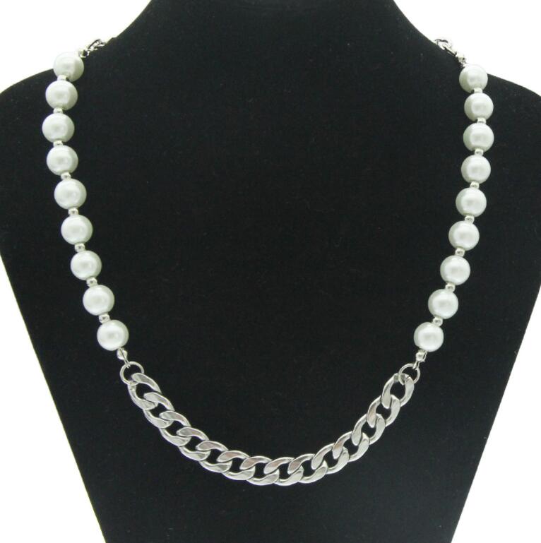 Hip hop Pearl titanium steel splicing CUBAN CHAIN necklace for men women luxury designer mens bling diamond gold necklace jewelry love gift
Hip hop Pearl titanium steel splicing CUBAN CHAIN necklace for men women luxury designer mens bling diamond gold necklace jewelry love gift
