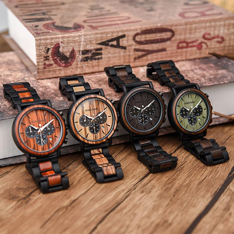 Wristwatches Erkek Saatler DODO DEER Wood Watch For Men Waterproof Stainless Steel Chronograph Luxury Men's Gift Drop, A12-2
Wristwatches Erkek Saatler DODO DEER Wood Watch For Men Waterproof Stainless Steel Chronograph Luxury Men's Gift Drop, A12-2