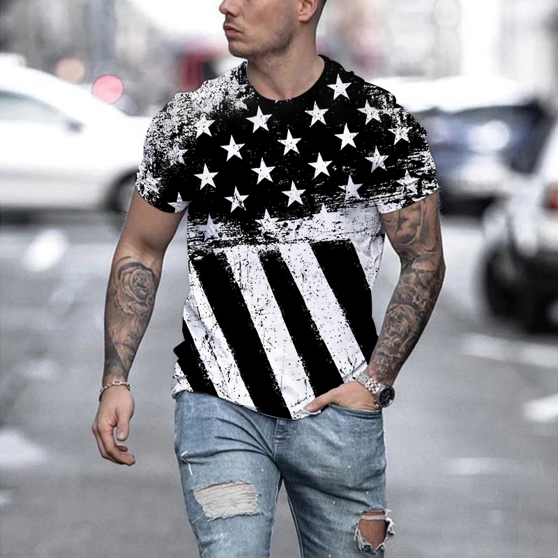 Tough guy muscle style Independence Day Men's 3D T-shirt Graphic Optical Illusion Short Sleeve Party Street Punk Goth Crew Neck Summer, Xcnz-8
Tough guy muscle style Independence Day Men's 3D T-shirt Graphic Optical Illusion Short Sleeve Party Street Punk Goth Crew Neck Summer, Xcnz-8