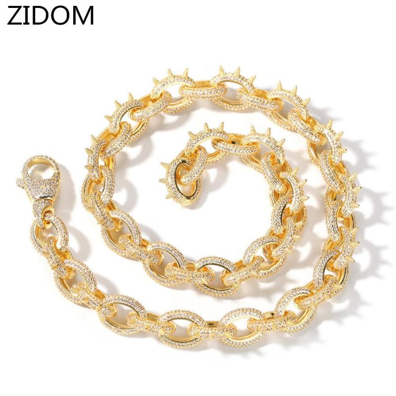 Men Hip Hop Iced Out Bling Rivet Chain Necklace Micro Pave Zircon Fashion Male Hiphop Punk Jewelry Chains, Silver
Men Hip Hop Iced Out Bling Rivet Chain Necklace Micro Pave Zircon Fashion Male Hiphop Punk Jewelry Chains, Silver