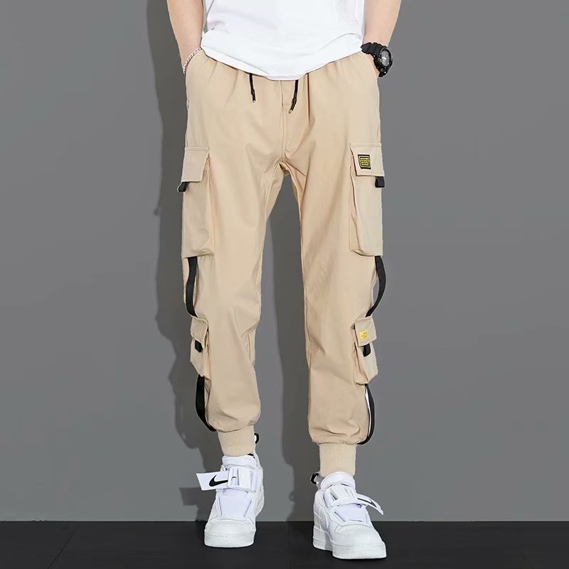 Spring and summer thin men's overalls trendy brand loose large size cropped trousers Korean student pants men's trend, Black
Spring and summer thin men's overalls trendy brand loose large size cropped trousers Korean student pants men's trend, Black