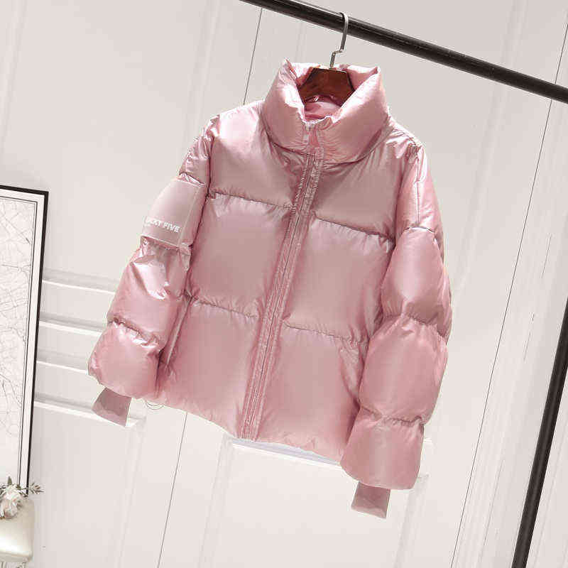 90% White Duck Down Jacket Winter Jacket Women Stand Collar Female Thick Down Coat Loose Oversized Womens Short Down Parka 211130
