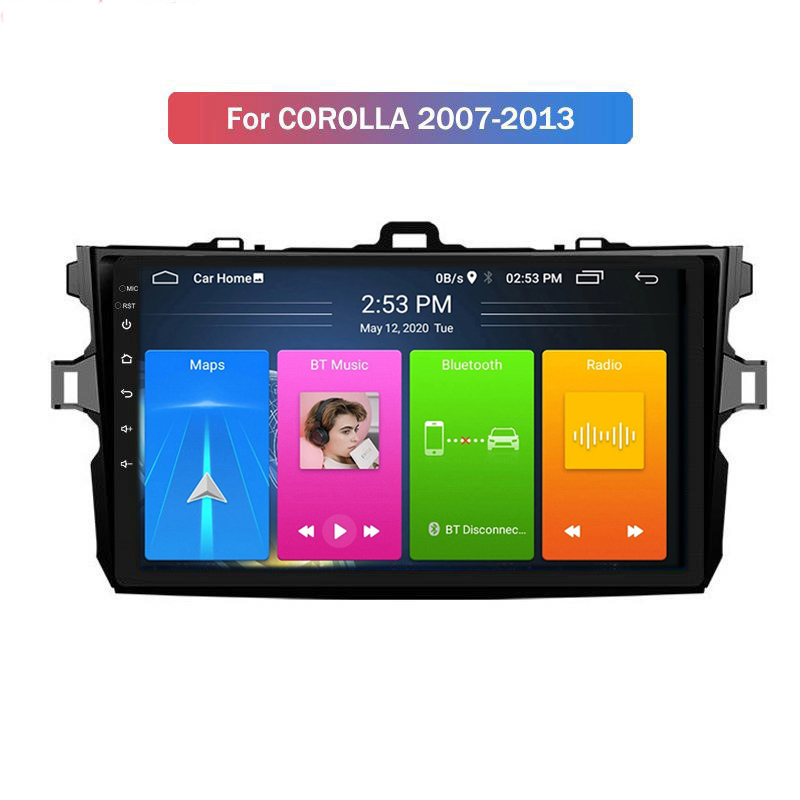 Lecteur DVD de voiture stéréo vidéo automatique pour TOYOTA COROLLA 2007-2013 unité de tête multimédia Radio avec GPS BT WIFI