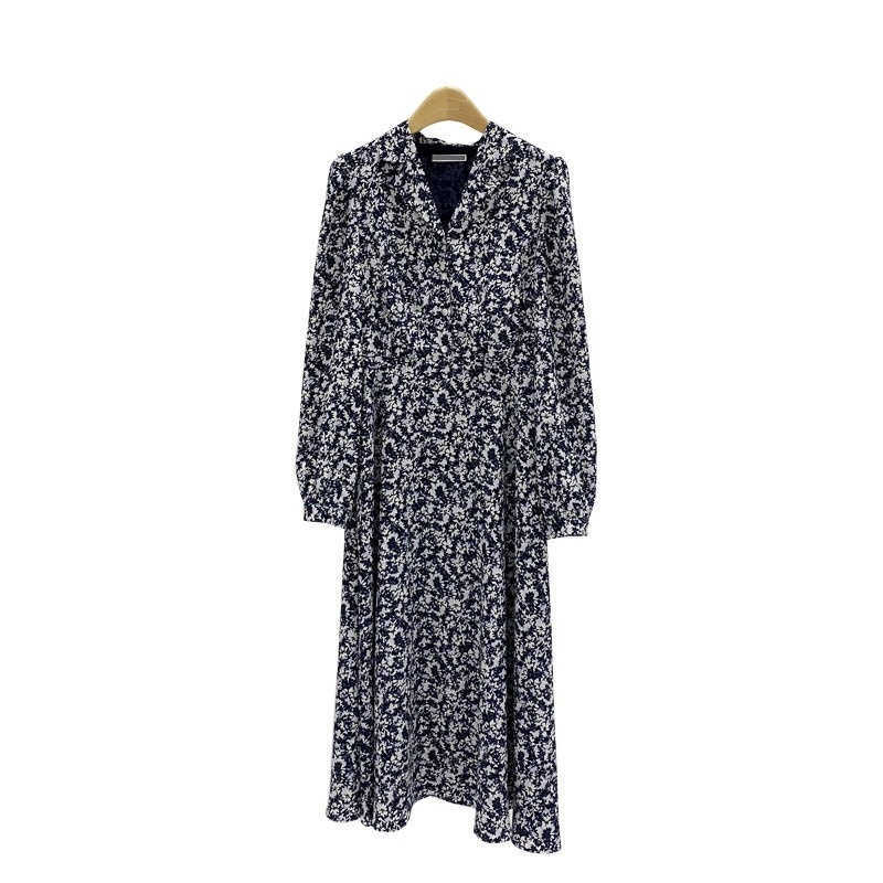 Elegant Office Lady Chiffon Print Dresses for Women High Waist Long Sleeve Dress Fashion Temperament Vestido Feminino 210525