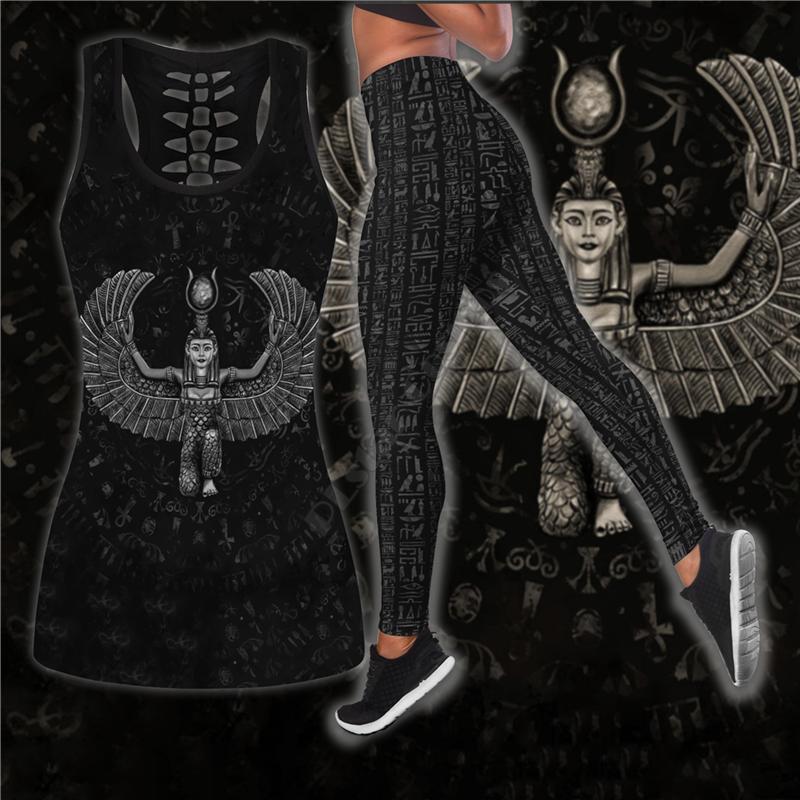 Women's Tanks & Camis Premium Egypt Tattoos Combo Outfit Leggings And Hollow Out Tank Top Suit Yoga Fitness Soft Legging Summer Women For Gi, White
Women's Tanks & Camis Premium Egypt Tattoos Combo Outfit Leggings And Hollow Out Tank Top Suit Yoga Fitness Soft Legging Summer Women For Gi, White