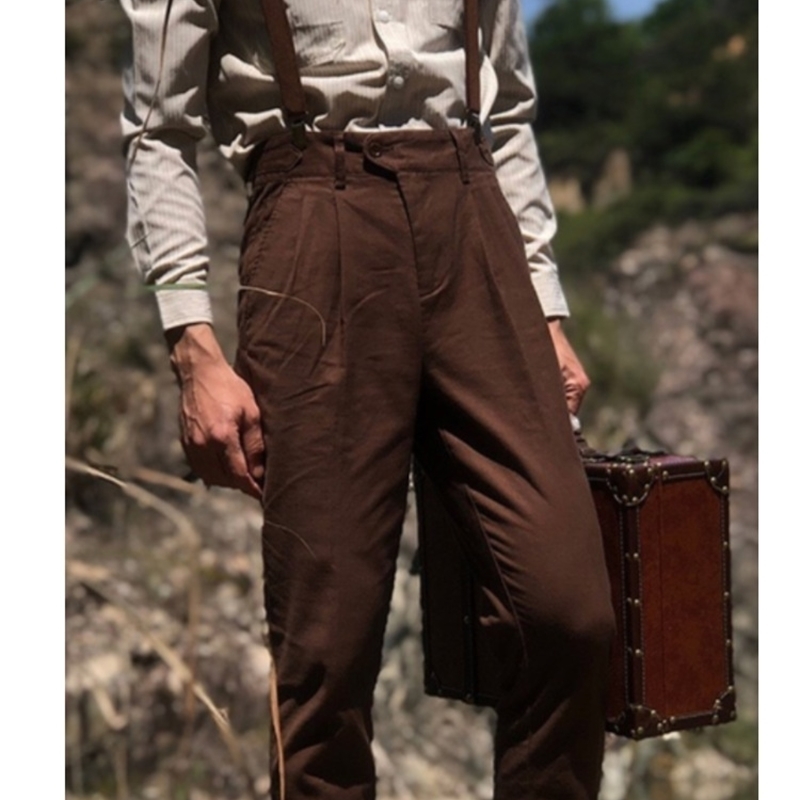K2048 American autumn and winter new thick men's business slim fit small trousers pure cotton casual pants, White
K2048 American autumn and winter new thick men's business slim fit small trousers pure cotton casual pants, White