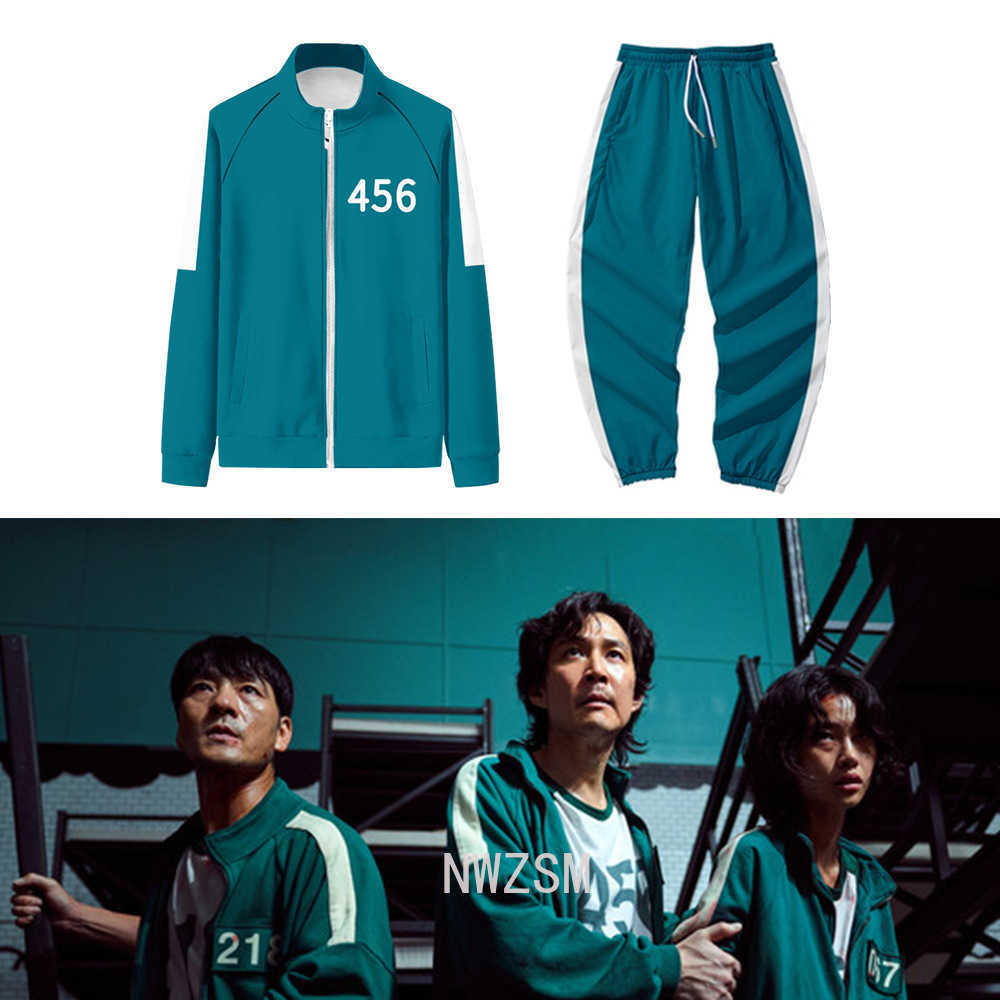 Squid Game Jacket Men Li Zhengjae Sportswear Sweatshirt Pants 456 National Tide Autumn Sweater Round Six Cosplay Costume, 4 suit
Squid Game Jacket Men Li Zhengjae Sportswear Sweatshirt Pants 456 National Tide Autumn Sweater Round Six Cosplay Costume, 4 suit
