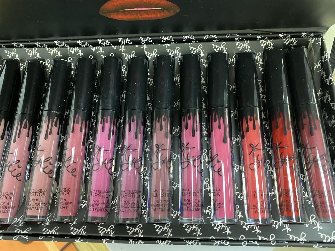 Lip Gloss Matte Nude Kit Waterproof Makeup Durable Lipgloss Cosmetics Long Lasting Non-Stick Cup Liquid Set