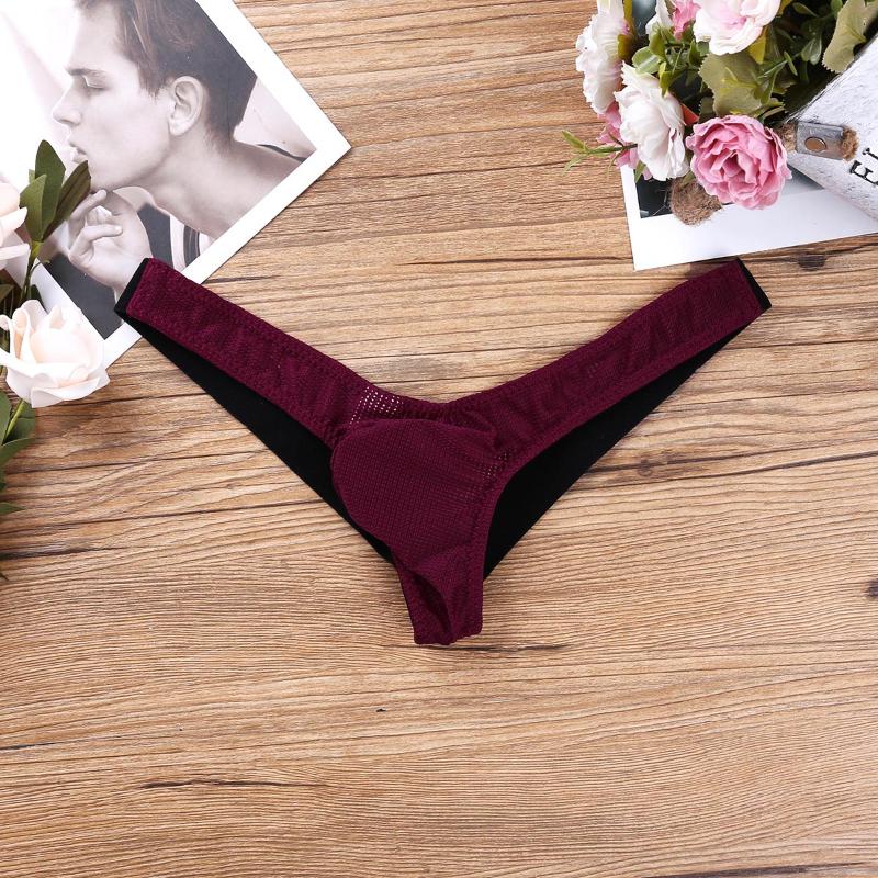 Men's G-Strings Men Briefs Porno Underwear Open Back Sexy Lingerie Stretchy Jockstrap G-string Mesh See-through Thong Panties Bikini Underpa