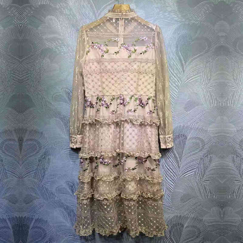 dress Seqinyy sweet knee spring fashion design feminine runway embroidered flowers babados high quality stylish lace, Black
dress Seqinyy sweet knee spring fashion design feminine runway embroidered flowers babados high quality stylish lace, Black
