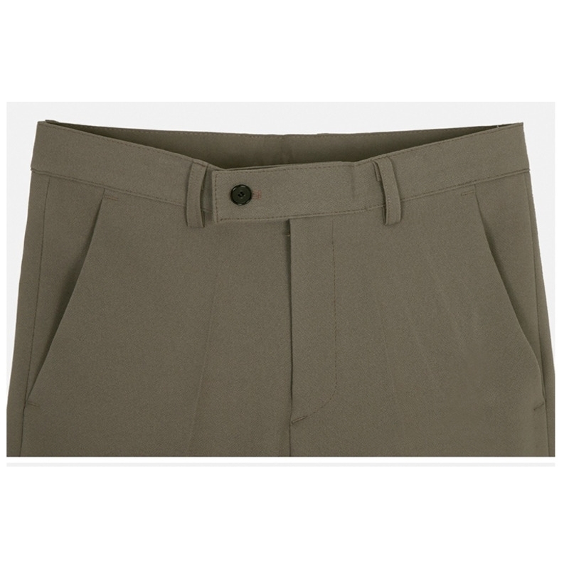 IEFB Spring Men's Korean Slim Fit Straight Tube Non Iron Suit Pants Casual Mens Business Drop Ankle-length Suit Pants 9Y5534 210524