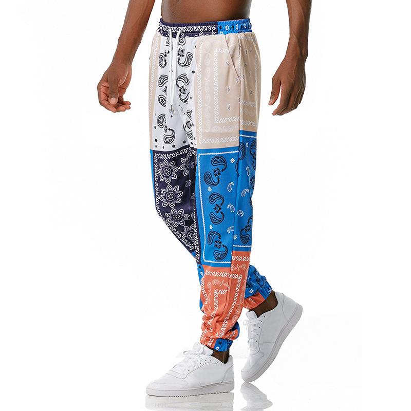 Paisley Print Joggers Pants Sports Trousers Men 2021 Brand Harajuku Jogging Trouser Male Hip Hop Streetwear Casual XXL Men's