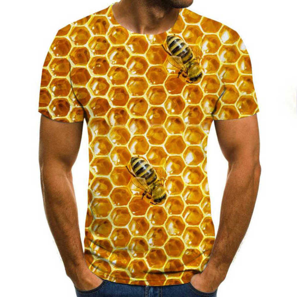 t shirt menswear 3D printing Honey Comfort crew neck short sleeve 2021 summer thin T-shirt, White;black
t shirt menswear 3D printing Honey Comfort crew neck short sleeve 2021 summer thin T-shirt, White;black