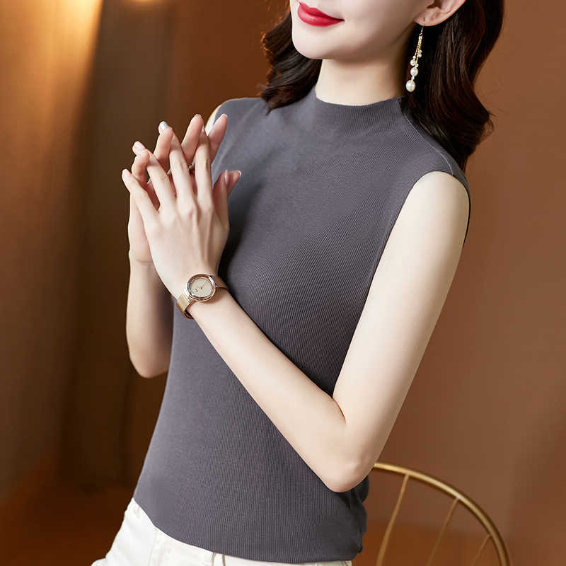 Summer Korean Fashion Modal Tank Top Women Satin Office Lady Solid Black Plus Size XXXL/5XL Clothing for 210531