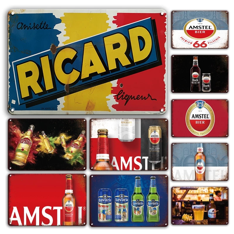 2021 Antique Ricard Beer Poster Iron Painting Retro Basement Tiki Shabby Chic Cocktail Plaque Irish Pub Cafeteria Man Cave Bar Art Stickers Wall Decor Size 30X20cm
2021 Antique Ricard Beer Poster Iron Painting Retro Basement Tiki Shabby Chic Cocktail Plaque Irish Pub Cafeteria Man Cave Bar Art Stickers Wall Decor Size 30X20cm