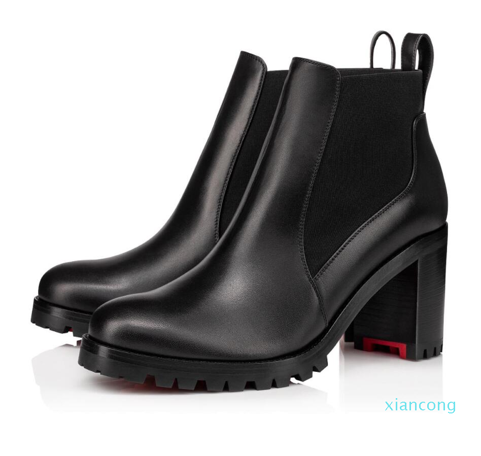Designer- Fashion Ankle Boots Women's Red Bottom Boot Chunky Heels Fashion Women Boots
Designer- Fashion Ankle Boots Women's Red Bottom Boot Chunky Heels Fashion Women Boots