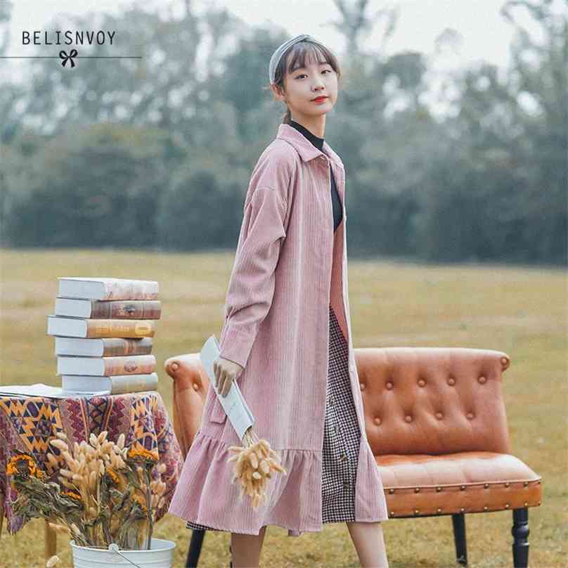 Mori Girl Autumn Winter Women Corduroy Pleated Dresses Turn-Down Collar Oversize Mujer Vestidos Vintage Elegant Ruffles Dress 210520, Pink
Mori Girl Autumn Winter Women Corduroy Pleated Dresses Turn-Down Collar Oversize Mujer Vestidos Vintage Elegant Ruffles Dress 210520, Pink