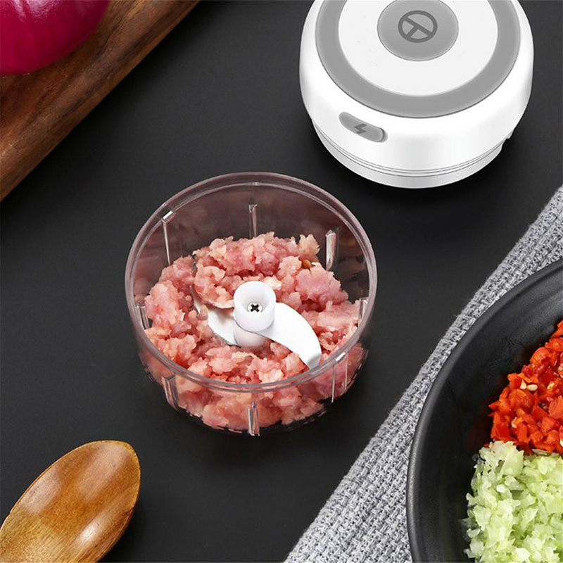 100/250ml Mini Electric Garlic Masher Portable Food Press Mincer Seasoning Masher Spice Chopper Kitchen Accessories