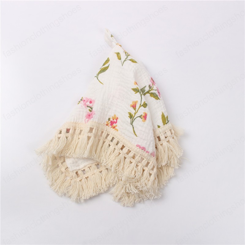 Baby Bibs Feeding Newborn Burping Cloths Boys Girls Accessories Print Tasser Cotton Pacifiers Leopard Towel Flower Clothing